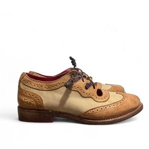 Bed-stu Women's Tan and Brown Brogues